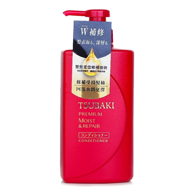 tips for maintaining smooth, healthy hair -Tsubaki Premium Moist & Repair Conditioner  490ml/16.56oz