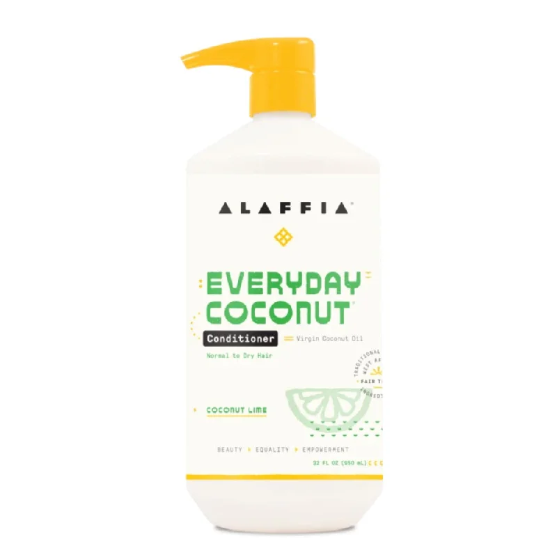 shampoo for hair restoration and growth -ALAFFIA Everyday Coconut Conditioner Coconut Lime 950ml