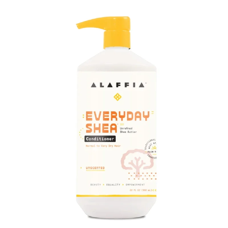 natural hair care for oily scalp -ALAFFIA Everyday Shea Conditioner Unscented 950ml