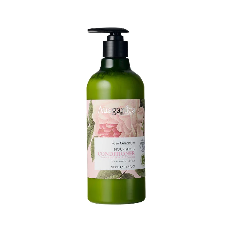 best shampoo for men with oily hair -Ausganica Rose Geranium Nourishing Conditioner 500ml