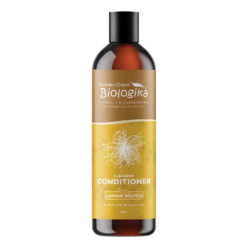 natural oils for thicker hair growth -BIOLOGIKA Organic Conditioner Bush Lemon Myrtle (Oily Hair) 500ml