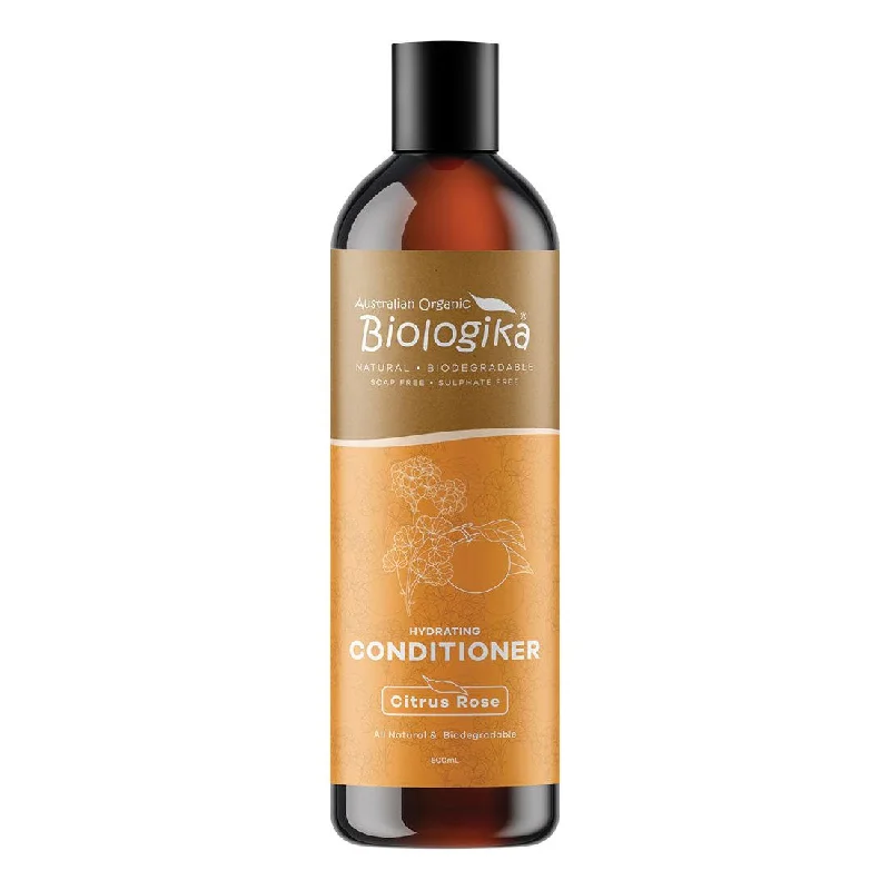 how to manage oily scalp and dry ends -BIOLOGIKA Organic Conditioner Citrus Rose (Damaged Hair) 500ml