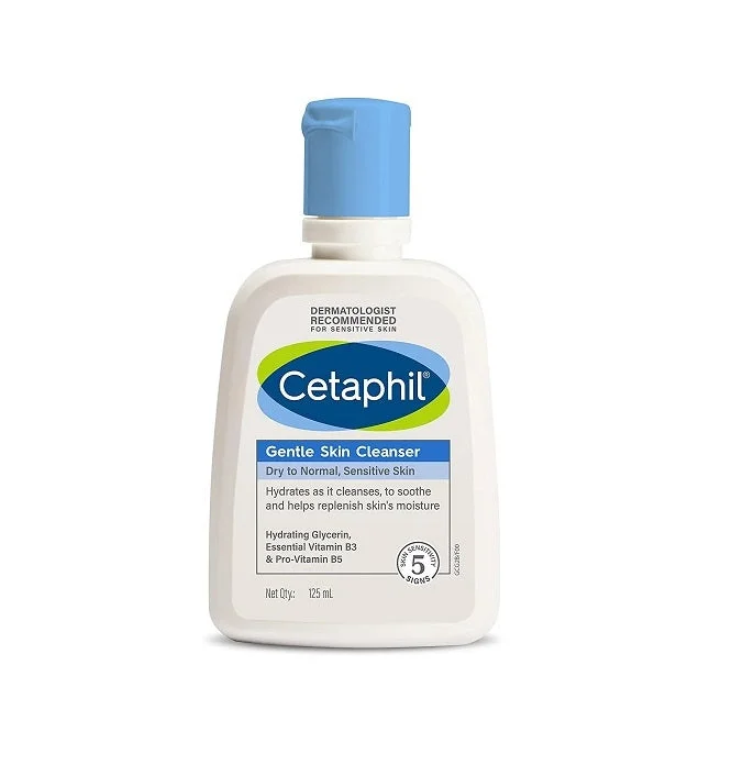 Cetaphil Face Wash Gentle Skin Cleanser for Dry to Normal, Sensitive Skin, 125 ml