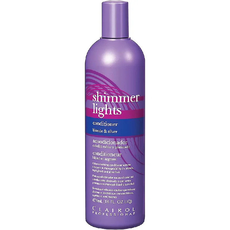 best products for curly hair moisture retention -Clairol Professional Shimmer Lights Conditioner Blonde & Silver 16oz