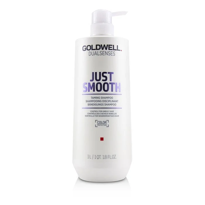 Goldwell Dual Senses Just Smooth Taming Shampoo (Control For Unruly Hair) 1000ml/33.8oz