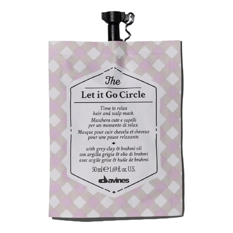 tips for growing thick, long hair fast -Davines The Let It Go Circle De-stressing Hair Mask