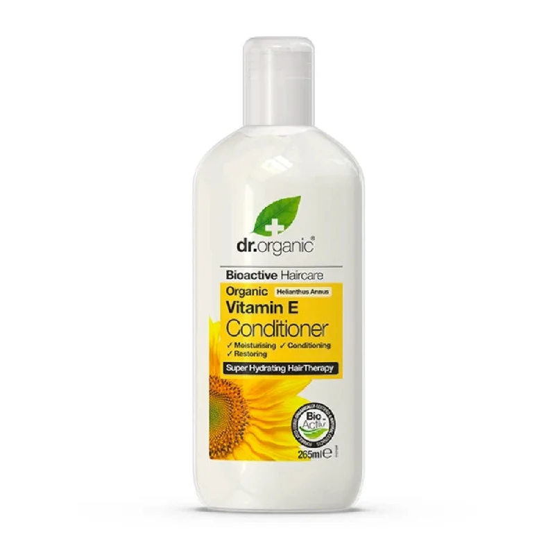 how to keep hair hydrated without oil -DR Organic Vitamin E Organic Conditioner - 265ml