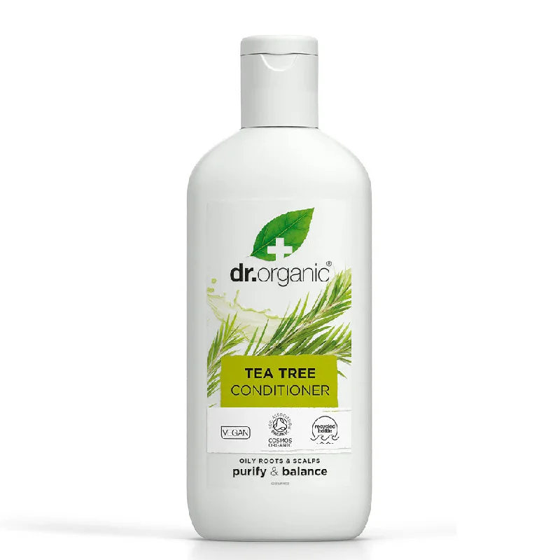 best hair care routine for healthy growth -Dr Organic Tea Tree Conditioner