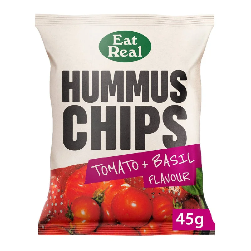 Eat Real Hummus Chips - Tomato & Basil Flavour