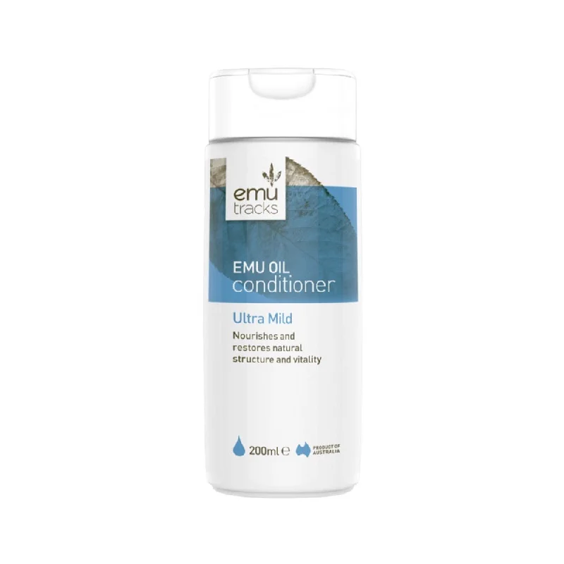 scalp exfoliation for healthy hair growth -Emu Tracks Emu Oil Conditioner Ultra Mild 200ml