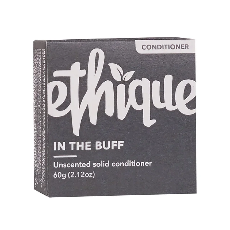 hair care for volume and texture -ETHIQUE Solid Conditioner Bar In The Buff - Unscented - 60g