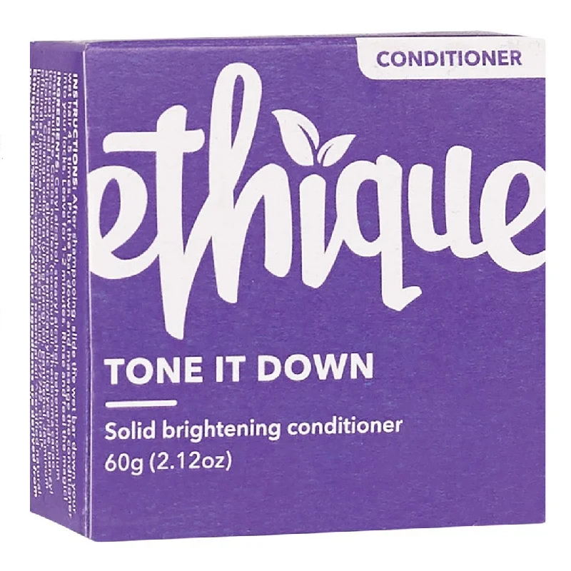 home remedies for hair growth and thickness -Ethique Solid Conditioner Bar Tone It Down - Purple - 60g