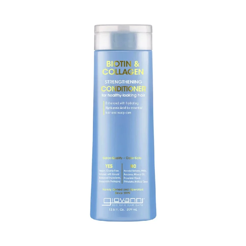 how to treat oily hair with dry ends -GIOVANNI Conditioner Biotin & Collagen Strengthening 399ml