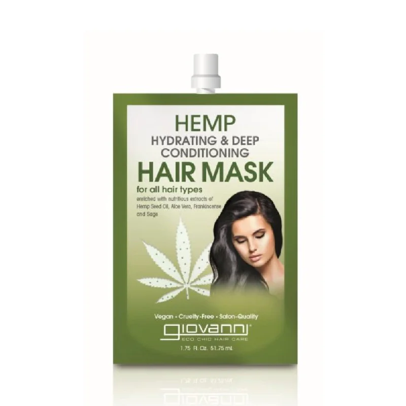 effective hair treatments for oily scalp -GIOVANNI Deep Conditioning Hair Mask Hemp Hydrating - 51.75ml