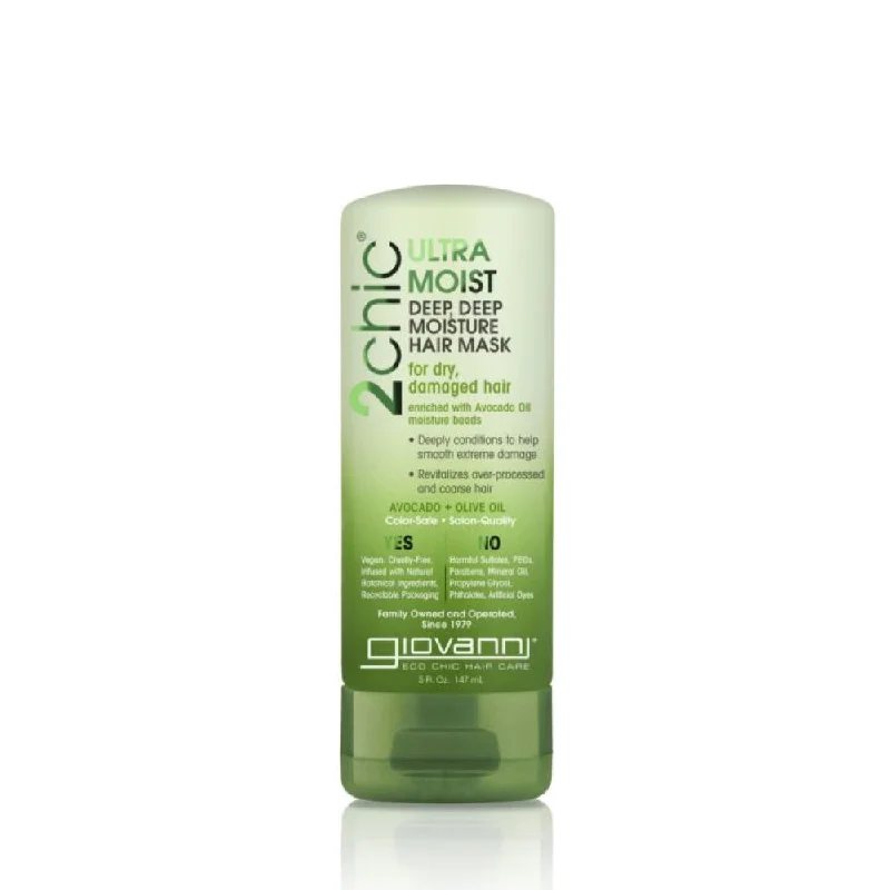 nourishing oils for split ends and hair health -GIOVANNI Organic Hair Mask 2chic Ultra-Moist (Dry, Damaged Hair) 147ml