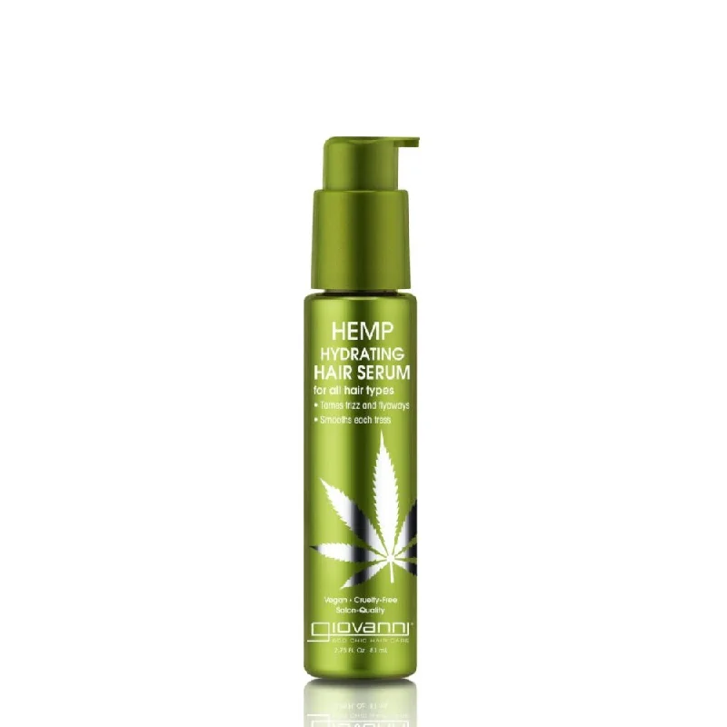 how to get smooth hair without heat -GIOVANNI Hair Serum Hemp Hydrating - 81ml