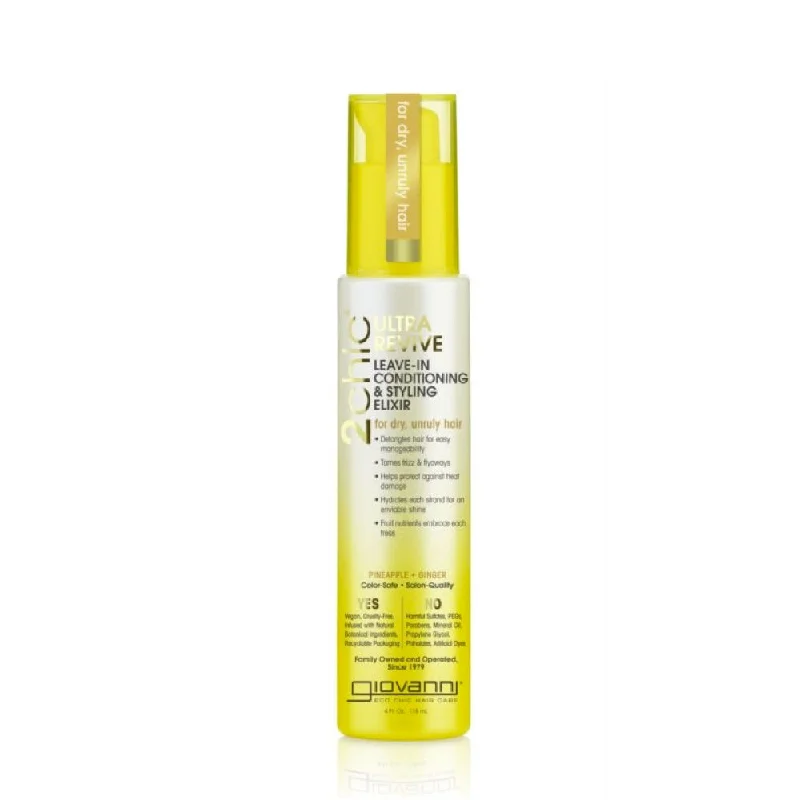 best vitamins for hair growth and thickness -GIOVANNI Leave-In Conditioner - 2chic Ultra-Revive (Dry, Unruly Hair) 118ml