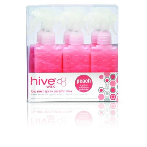 Hive Spray Peach Low Melt Paraffin Cartridges 80g (6)