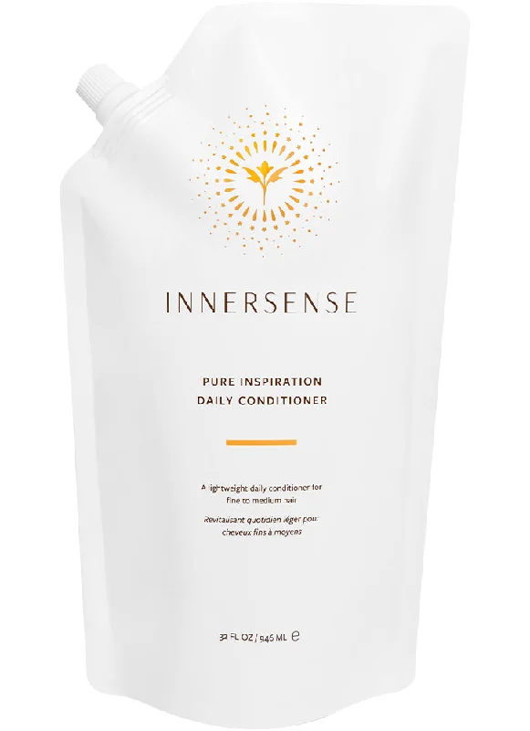 effective hair treatments for oily scalp -Innersense Pure Inspiration Daily Conditioner Refill Pouch