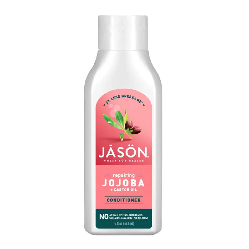 best leave-in products for curly hair -Jason Strong & Healthy Jojoba + Castor Oil Conditioner