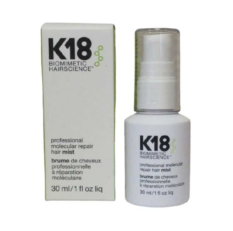 essential oils for preventing hair loss -K18 Biometric Hair Science Professional Molecular Repair Hair Mist 1 Oz