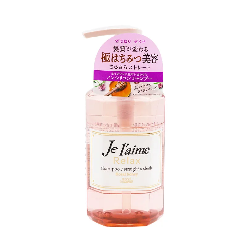 Kose Je L'aime Relax Straight & Sleek Shampoo Floral Honey 500ml