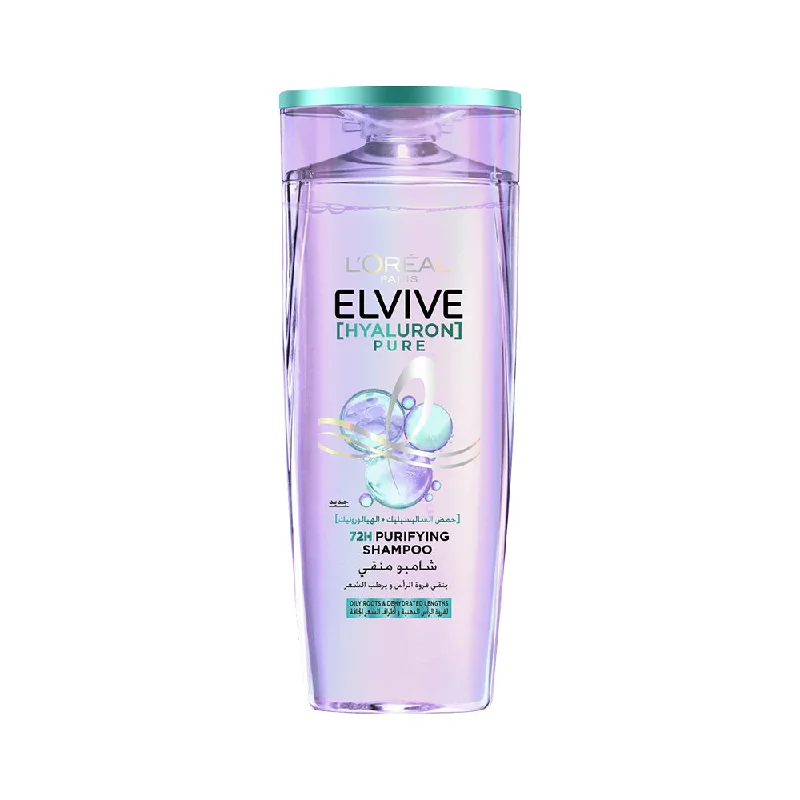 L’Oréal Paris Elvive Hyaluron Pure Purifying Shampoo for Oily Roots And Dehydrated Length