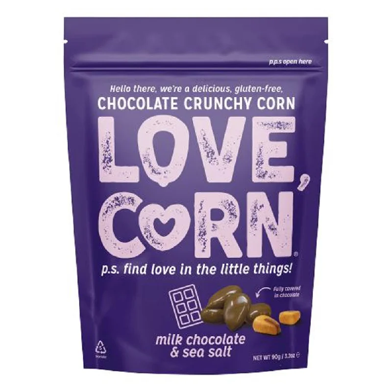 Love Corn Milk Chocolate & Sea Salt Corn Snacks