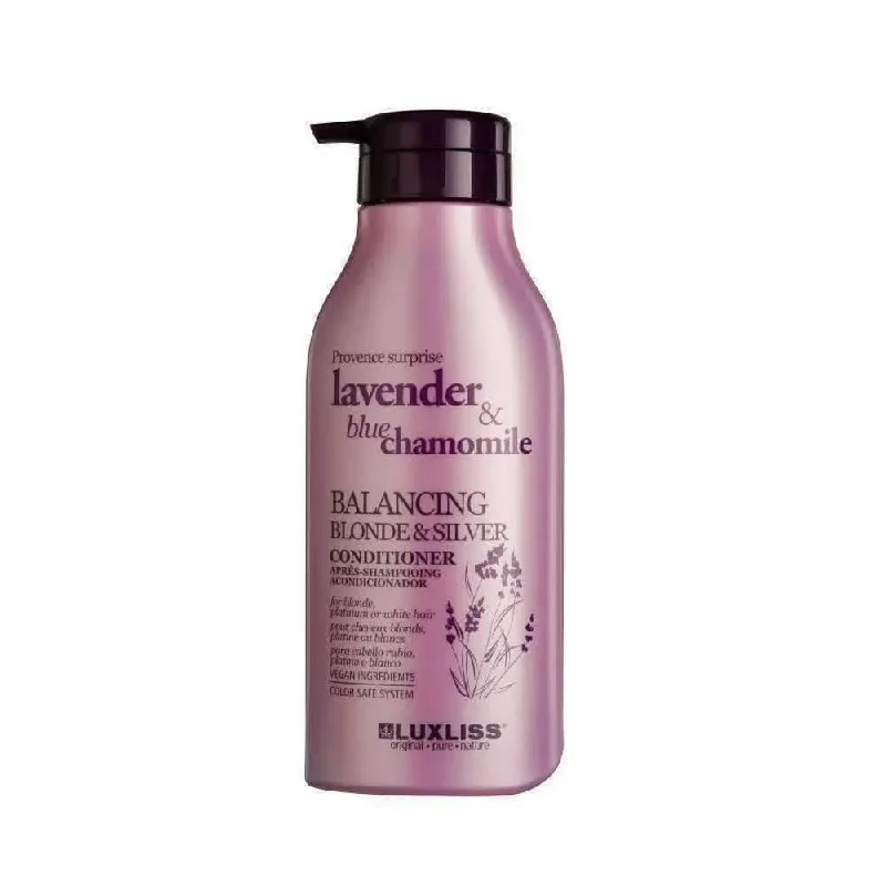 best hair products for damaged and dry scalp -LUXLISS Balancing Blonde & Silver Conditioner 500ml