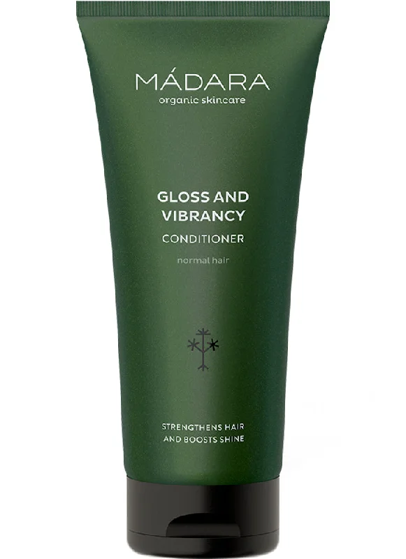 tips for dealing with dry scalp and flakes -Madara Gloss & Vibrancy Conditioner