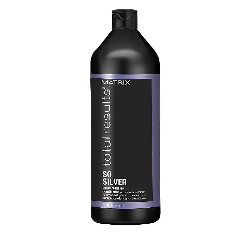 best products for curly hair curl definition -Matrix Total Results So Silver Conditioner 1L