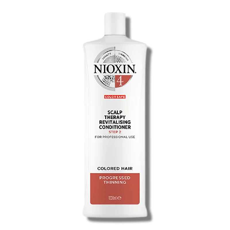 how to add texture to flat, thin hair -Nioxin System 4 Scalp Therapy Revitalising Conditioner - 1 Litre