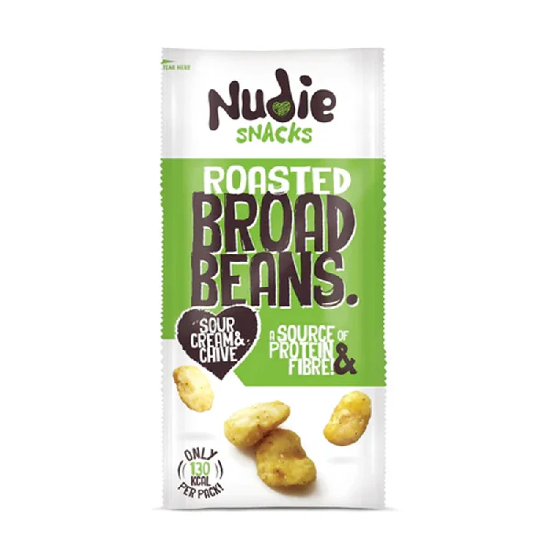 Nudie Snacks Roasted Broad Beans Sour Cream & Chive