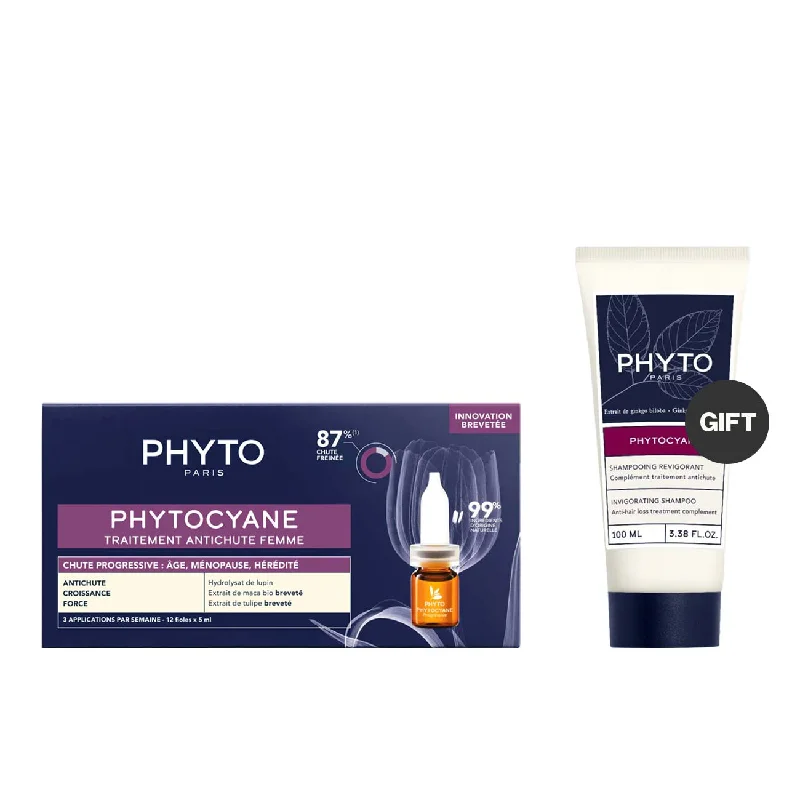 Phytocyane Progressive Hair Loss Treatment For Women + FREE Shampoo