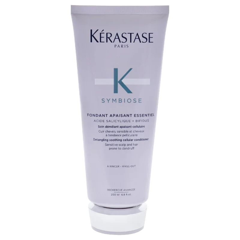 hair care routine for thick curly hair -Kerastase Symbiose Fondant Apaisant Essentiel Conditioner by Kerastase for Unisex - 6.8 oz Conditioner