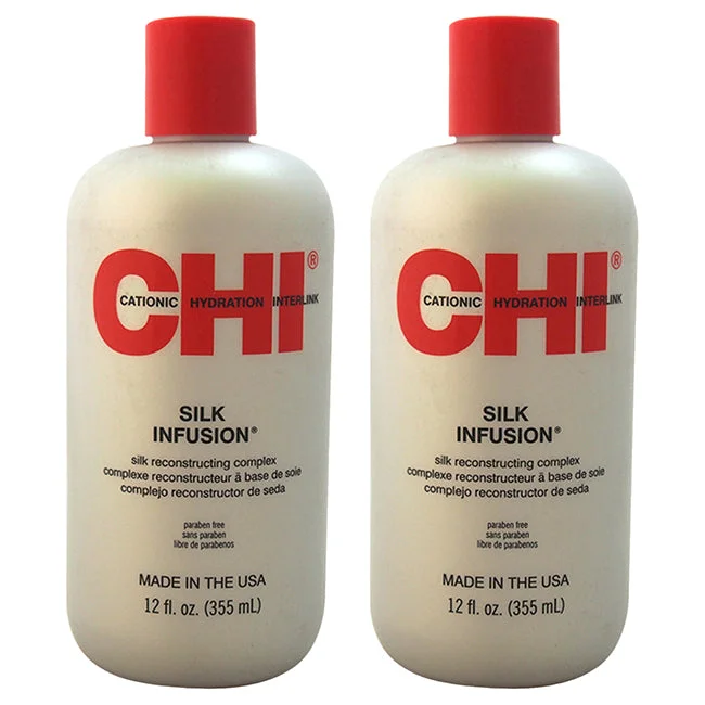 how to prevent hair thinning from aging -CHI Silk Infusion Silk Reconstructing Complex by CHI for Unisex - 12 oz Reconstructing Complex - Pack of 2