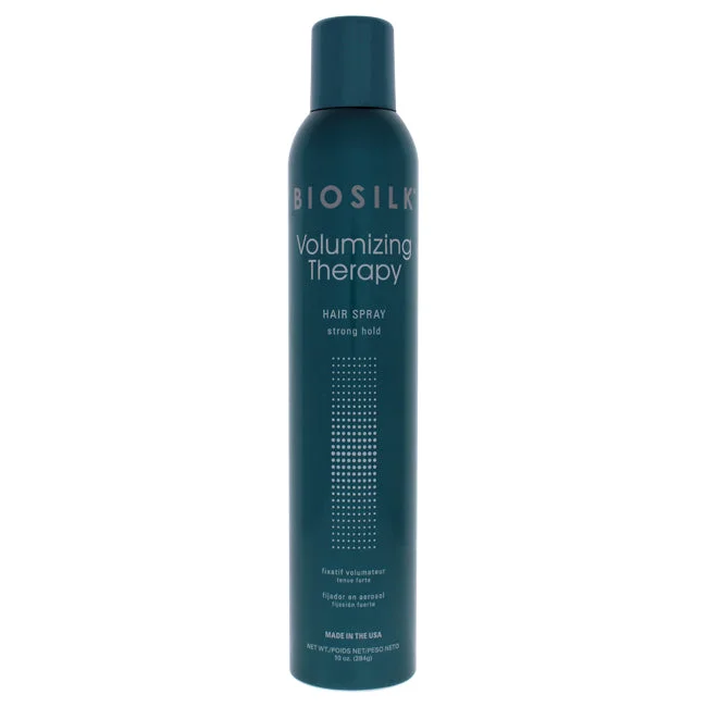 home remedies for hair growth and thickness -Biosilk Volumizing Therapy Hairspray - Strong Hold by Biosilk for Unisex - 10 oz Hairspray