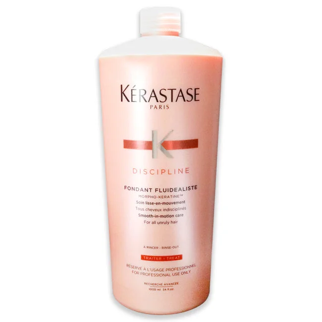 best shampoo for thick, coarse hair hydration -Kerastase Discipline Fondant Fluidealiste Smooth-in-Motion Care by Kerastase for Unisex - 34 oz Conditioner