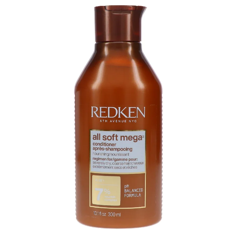 nourishing oils for repairing dry, damaged hair -Redken All Soft Mega Conditioner 10.1 oz