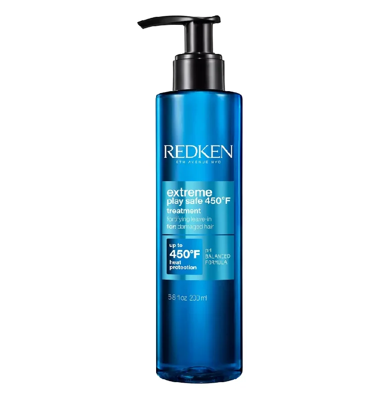 scalp treatments for dandruff-free hair -Redken Extreme Play Safe Heat Protectant Spray & Leave In Conditioner 6.8 Fl Oz