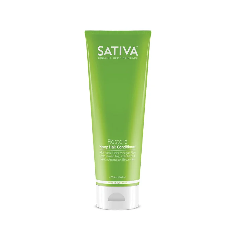 tips for maintaining smooth, healthy hair -Sativa Restore Hemp Hair Conditioner 200ml