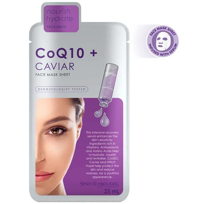 Skin Republic Caviar + CoQ10 Face Mask 25ml