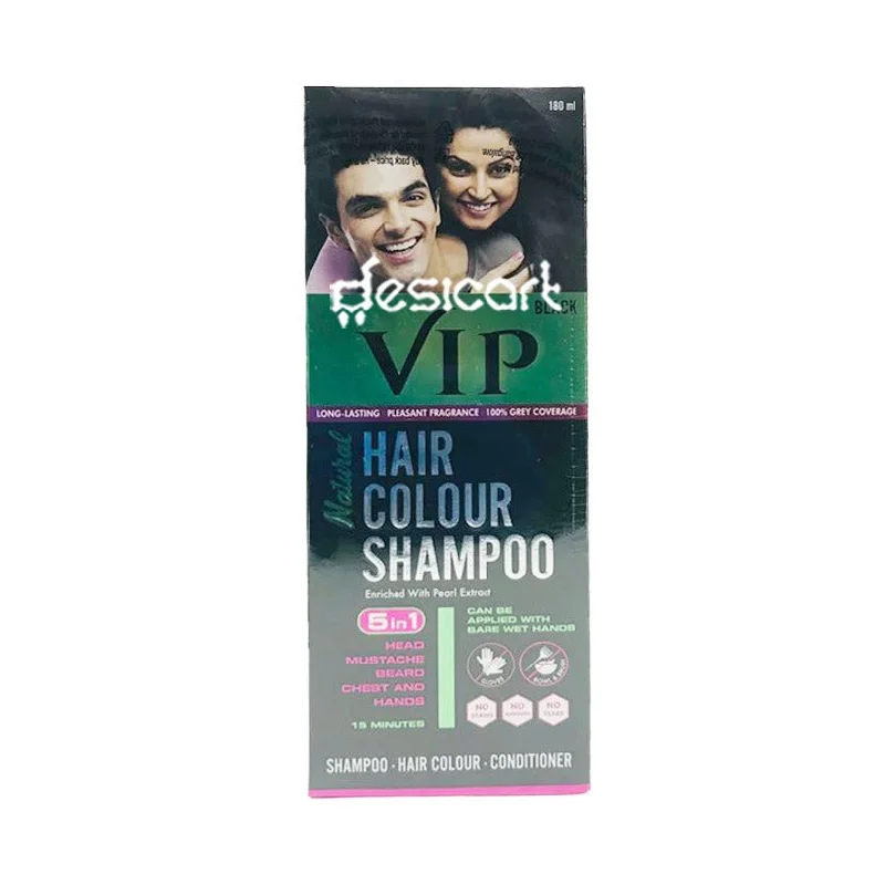 VIP NATURAL HAIR COLOUR SHAMPOO 180ML