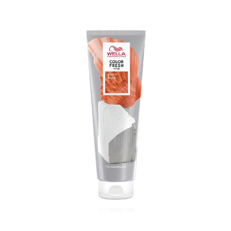 best hair care routine for soft, shiny hair -Wella Color Fresh Peach Blush Touch Mask 150ml