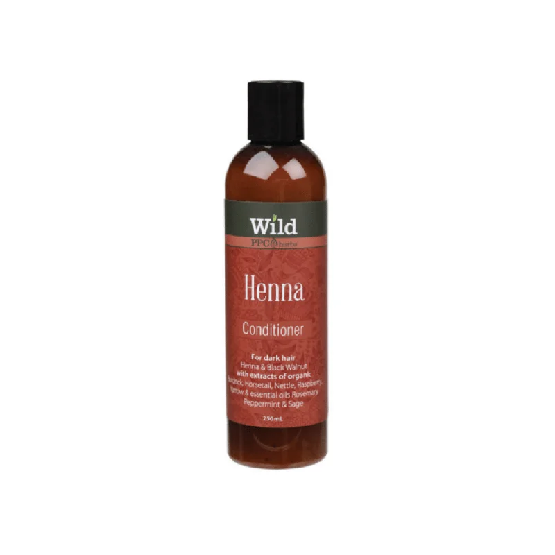 how to reduce scalp dryness and flakes -WILD Henna Organic Conditioner 250ml